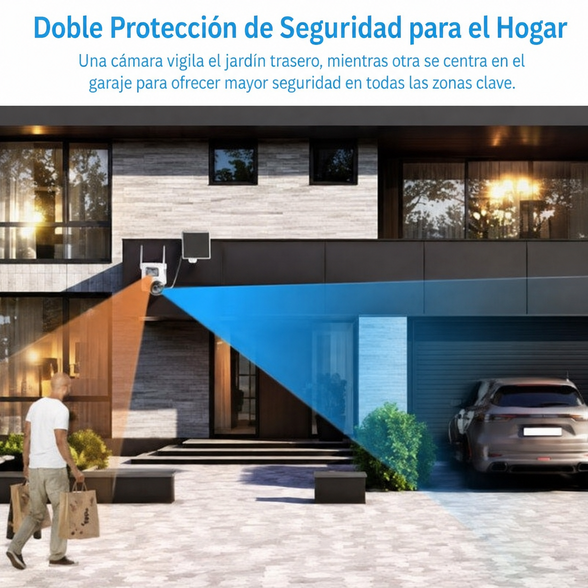 Cámara de Seguridad Panorámica AOC con Vigilancia sin WiFi
