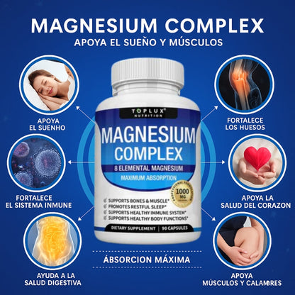 OFERTA 2X1 - Magnesio Complex™ 8 en 1 : Equilibrio Corporal Completo 1000mg