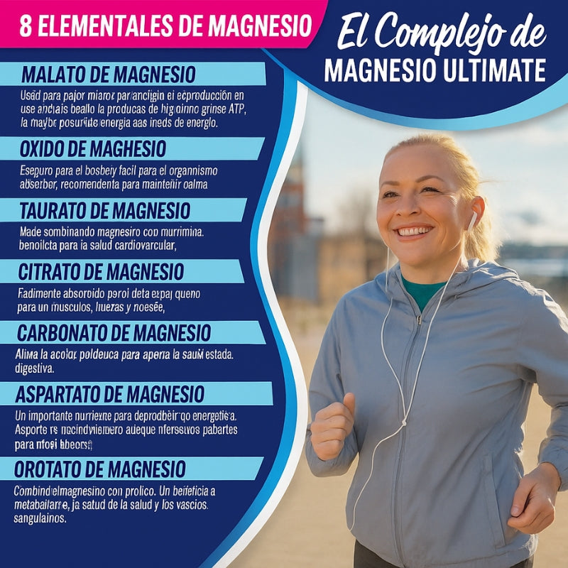 OFERTA 2X1 - Magnesio Complex™ 8 en 1 : Equilibrio Corporal Completo 1000mg