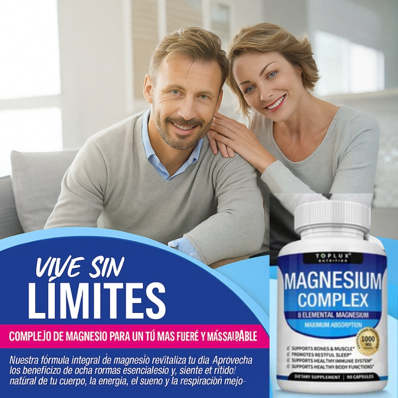 OFERTA 2X1 - Magnesio Complex™ 8 en 1 : Equilibrio Corporal Completo 1000mg
