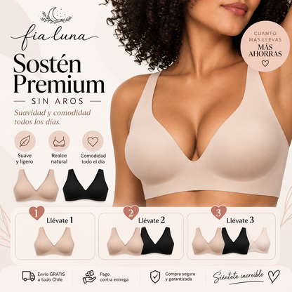 Sostén Premium Sin Aros que Moldea y Realza | Elige 1, 2 o 3 Unidades y Ahorra Más