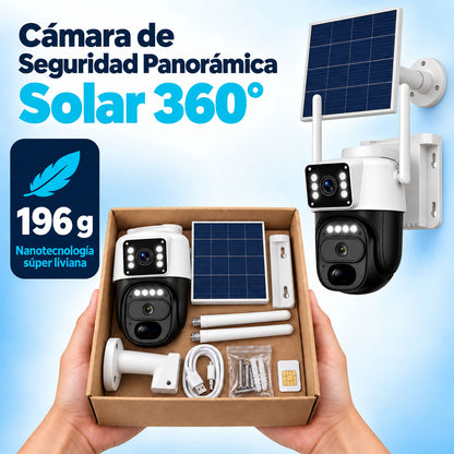 Cámara de Seguridad Solar 4G 360° con Vigilancia sin WiFi