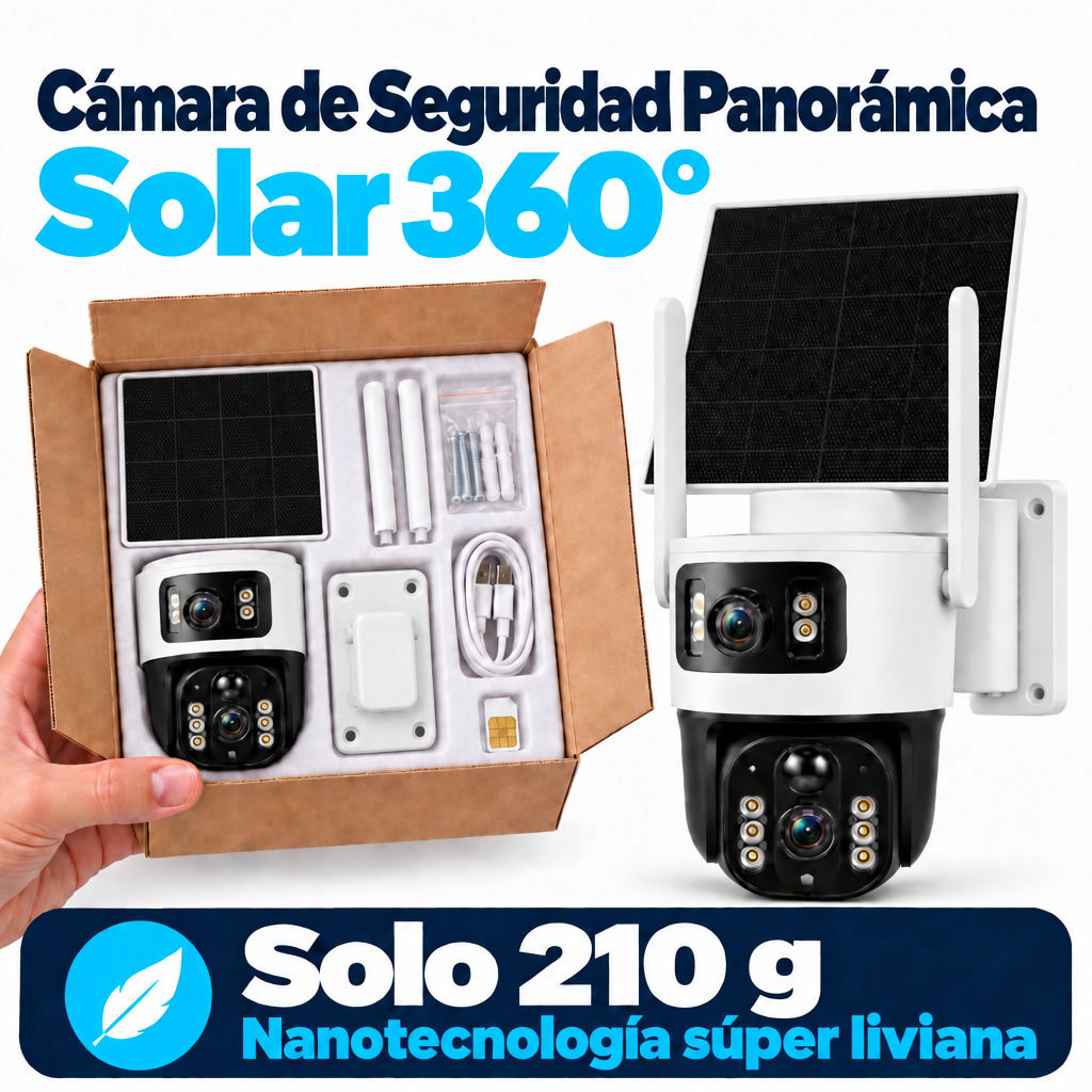 Cámara de Seguridad Panorámica AOC con Vigilancia sin WiFi